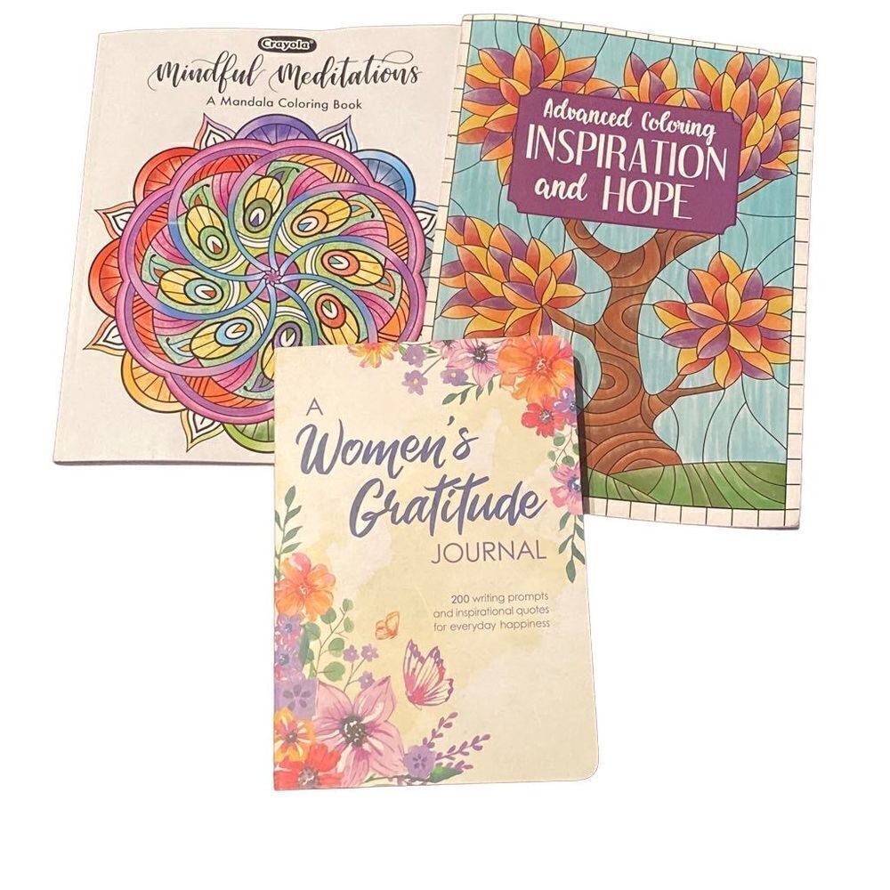 Women’s Adult Coloring Books & Gratitude Journal NEW